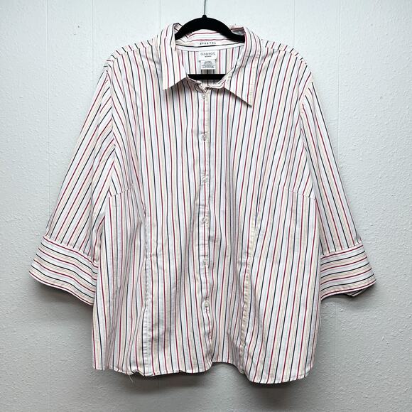 George Womens Shirt 26/28W Cotton Stretch Business Workwear Office Career Dressy - Picture 1 of 10